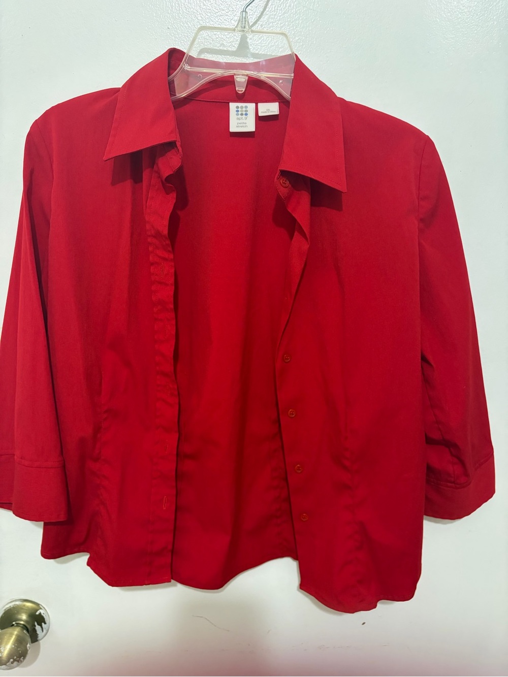 Apt. 9 Women's Red Button-Down Shirt